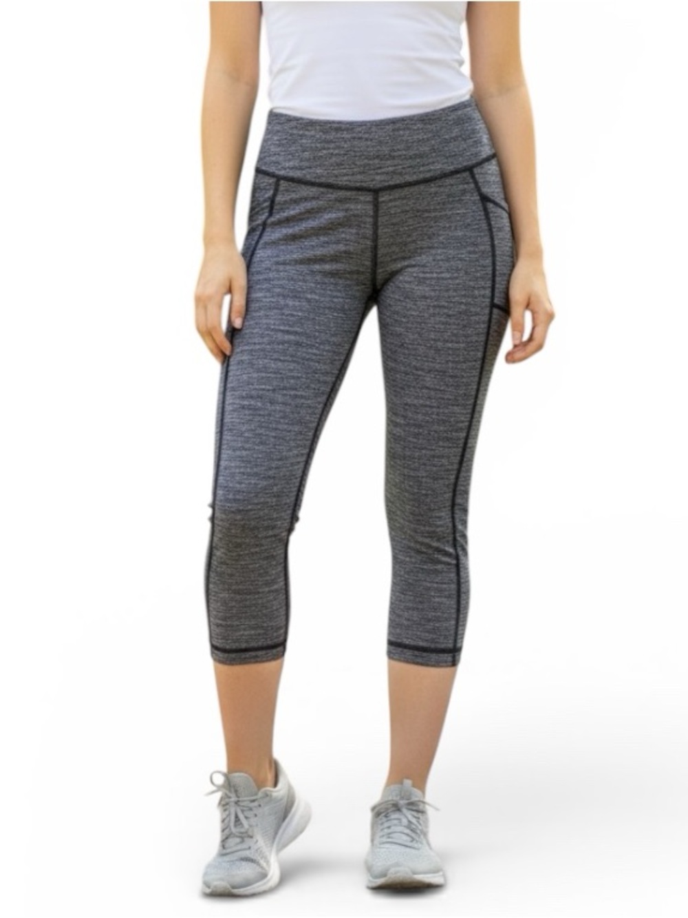 LULULEMON SPACE DYE WUNDER UNDER CROPPED CAPRI YOGA WORKOUT LEGGINGS 2